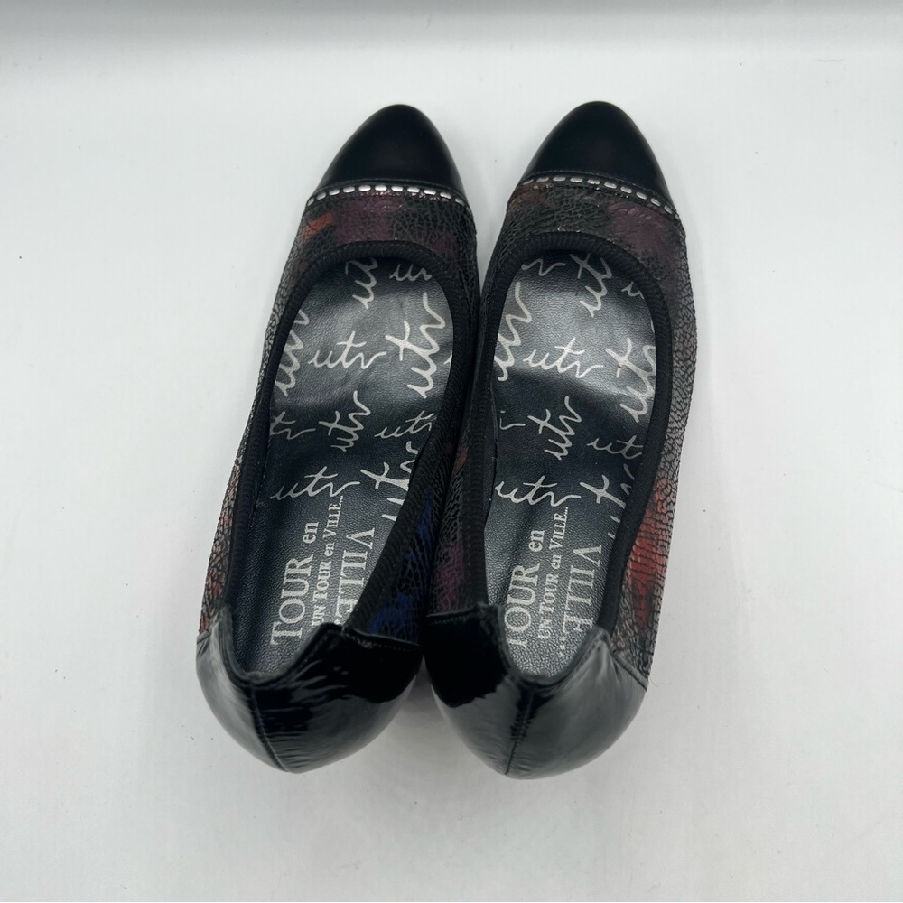 Classic Low Heel Pumps in Black Multicolor - Picture 7 of 11